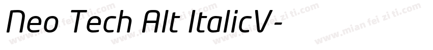 Neo Tech Alt ItalicV字体转换
